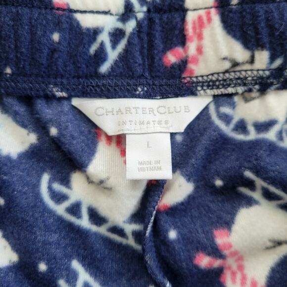 Charter Club Intimates Sled Polar Bears Blue Size Large - Picture 5 of 8